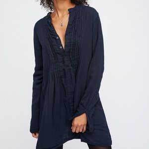 Blue Free People Yoko Tunic NWT Size Large